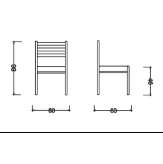 ART 1042 Chair with Elastic Laces | Unique Design & Comfort