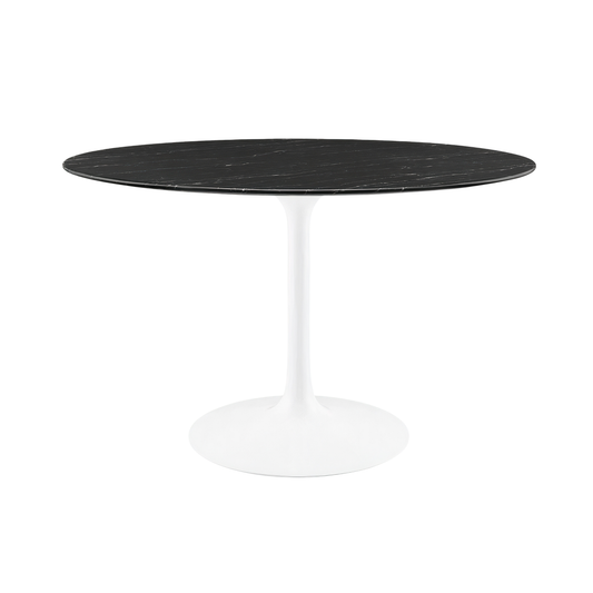 Round & Oval Tulip Coffee Table H 39cm – Italian-Made, Saarinen-Inspired