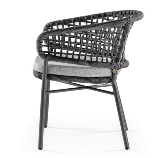 Atol Rope Armchair – Stylish Outdoor Chair with Aluminium Frame & Cushion