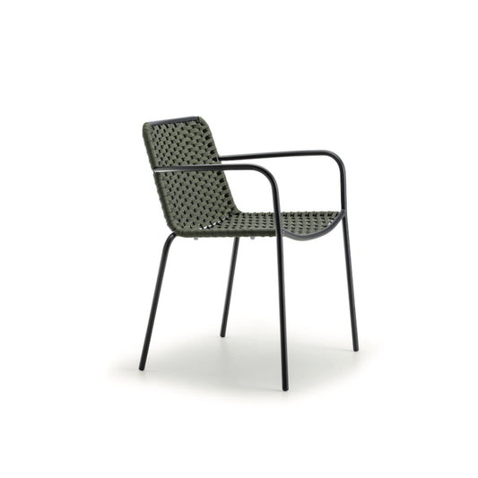 Cannes Outdoor Armchair – Aluminium & Woven Rope Garden Chair