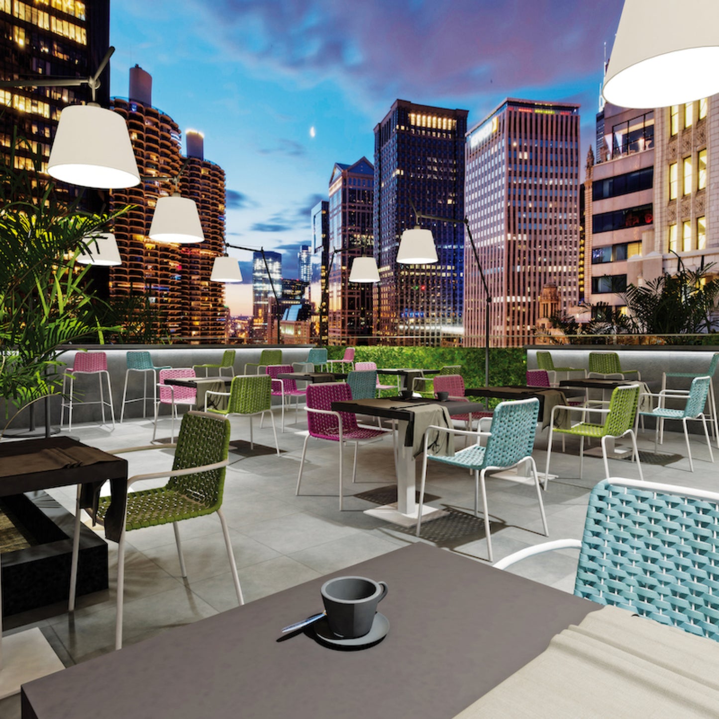 Cannes Outdoor Armchair – Aluminium & Woven Rope Garden Chair