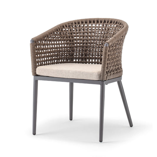 Cuba Armchair – Modern Outdoor Rope Weave Dining Chair