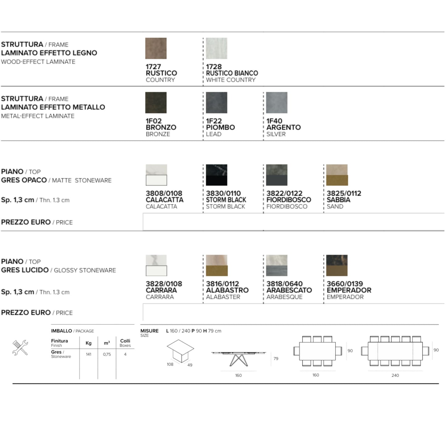 Delta Extendable Dining Table – Target Point | Italian Elegance & Versatile Design