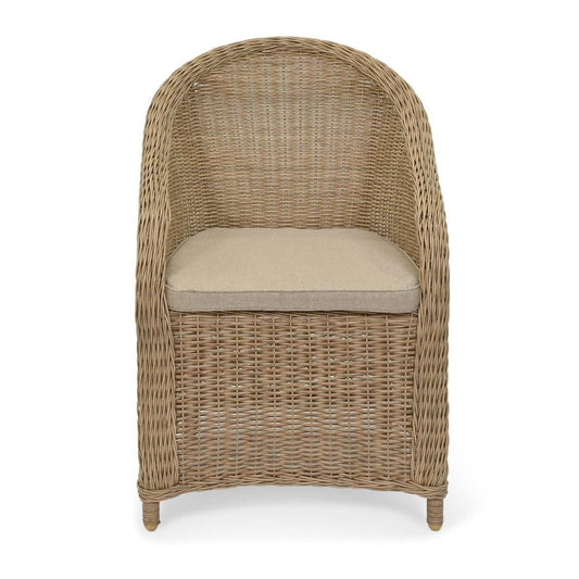 Brayford PE Rattan Chair with Grey Seat Pad