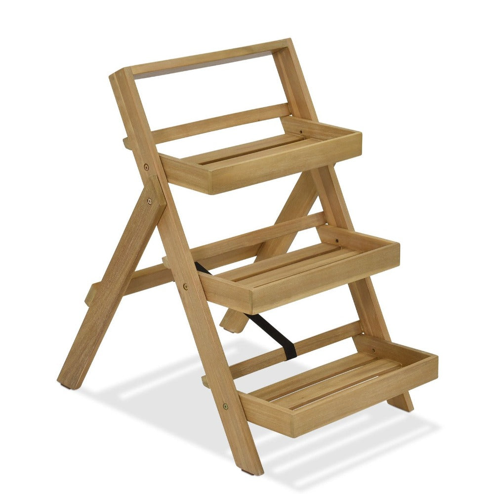 Small Natural Titchberry Folding Plant Stand