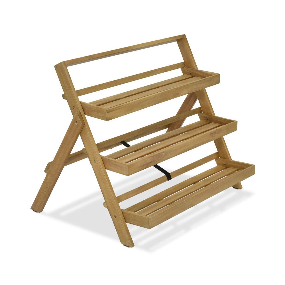 Large Natural Titchberry Folding Plant Stand