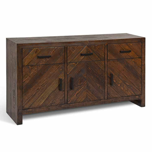 Fawley Antique Brown Chevron Sideboard
