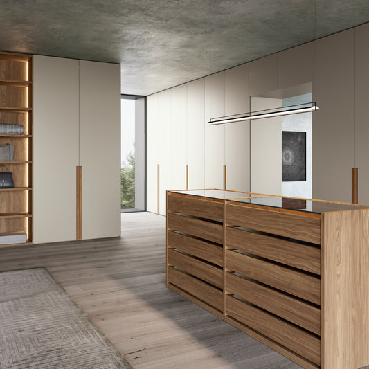 Emotion Up Wardrobe with Green Hinged Doors