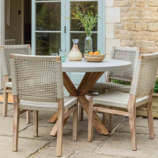 Natural Burford Round Dining Table