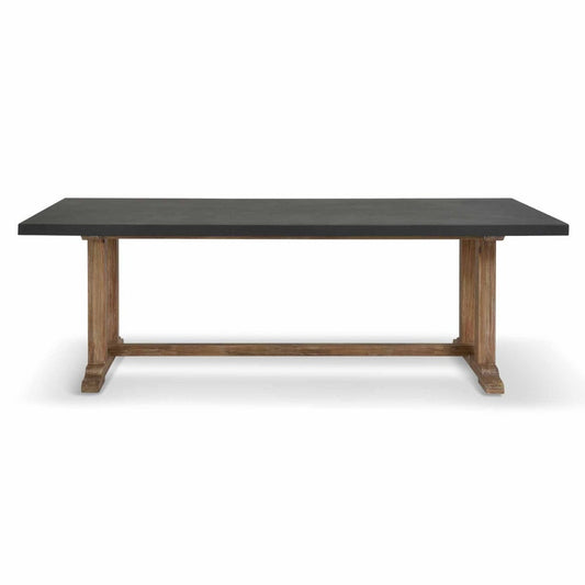 Large Burcot Slate Grey Dining Table