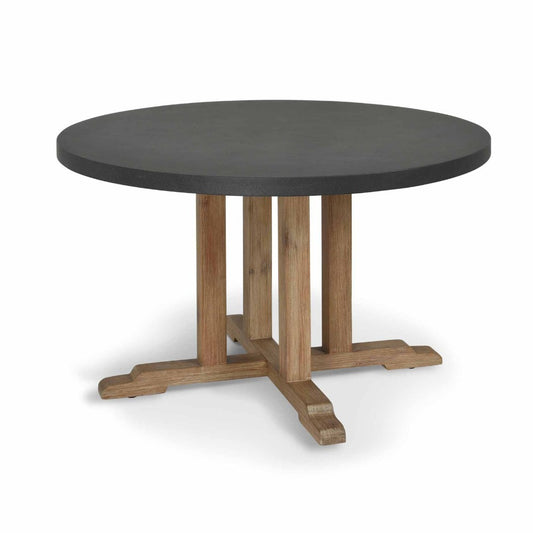 Medium Burcot Slate Grey Round Dining Table