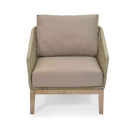 Lynton Armchair with Grey Seat Pad and Cushion