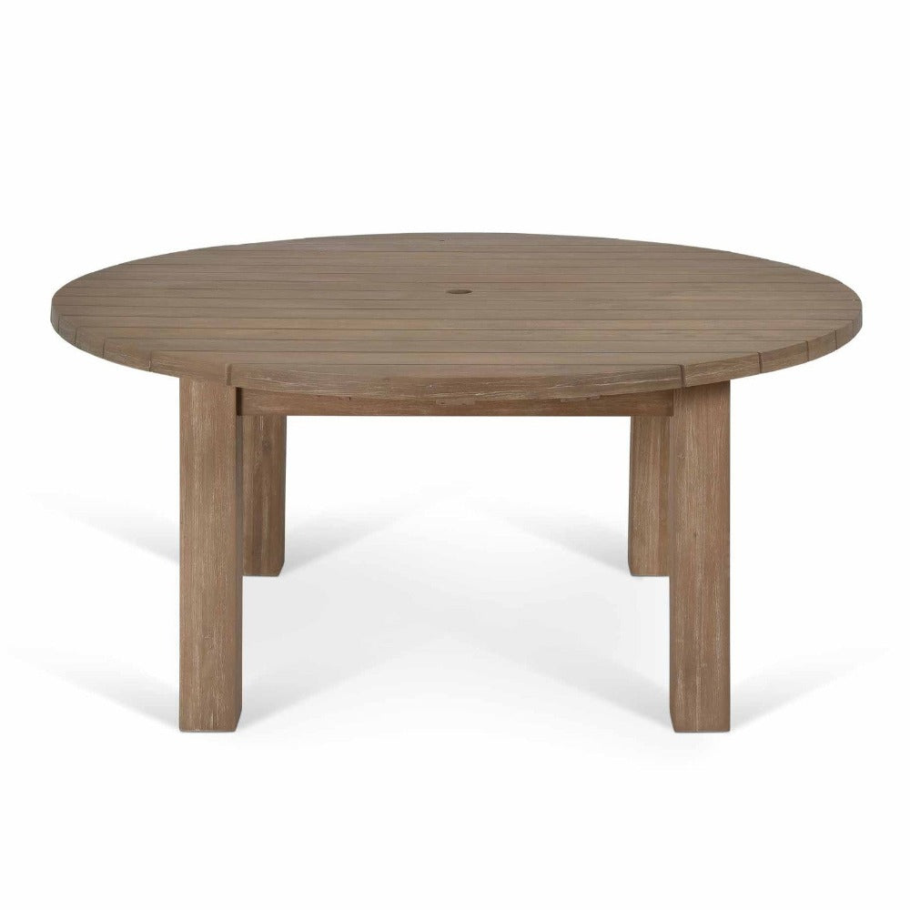 Large Natural Porthallow Round Dining Table