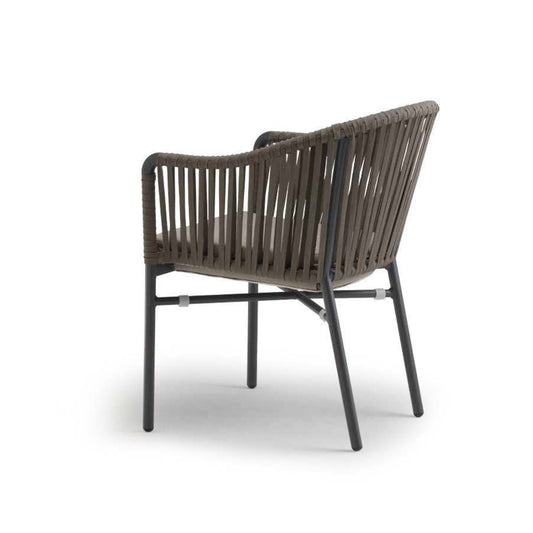 Monaco Outdoor Armchair – Aluminium & Woven Rope Garden Chair