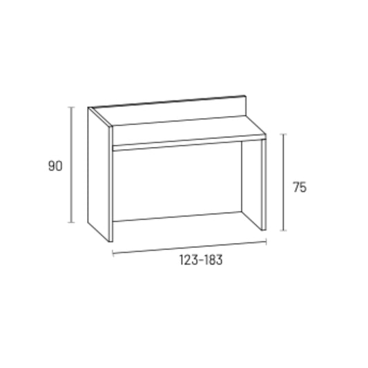 Modula Wooden Floor Standing Home Office Desk