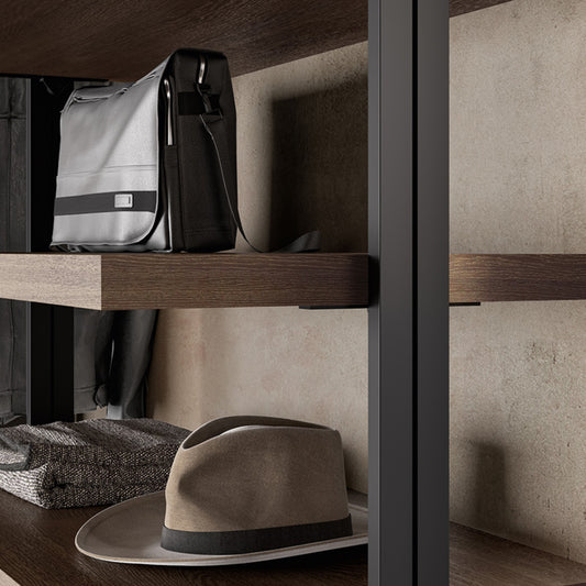 Bamboo Aluminium-Framed Walk-In Closet