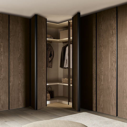 Emotion Up Wardrobe with Origami Hinged Doors