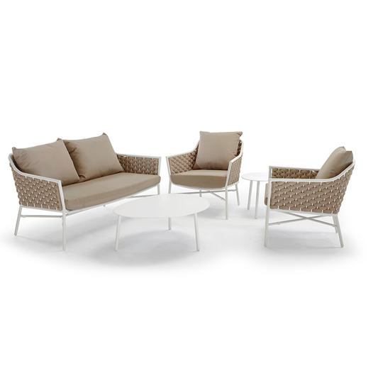 Panama Stackable Aluminium Sofa Set