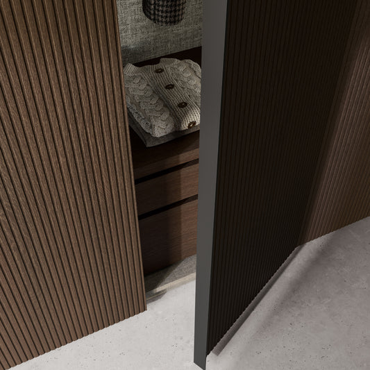 Emotion Up Wardrobe with Ritmo Hinged Doors