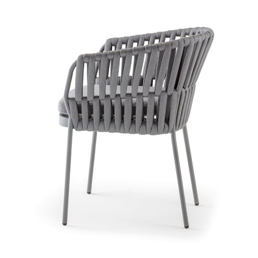 Soho Outdoor Armchair – Handwoven Rope & Aluminium Garden Seating