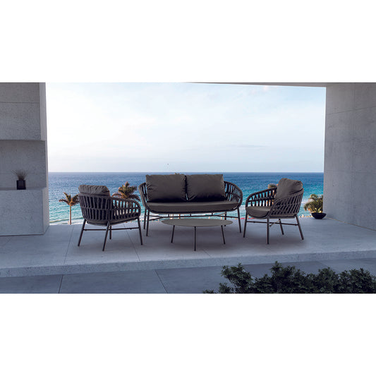 Tahiti Stackable Aluminium Sofa Set