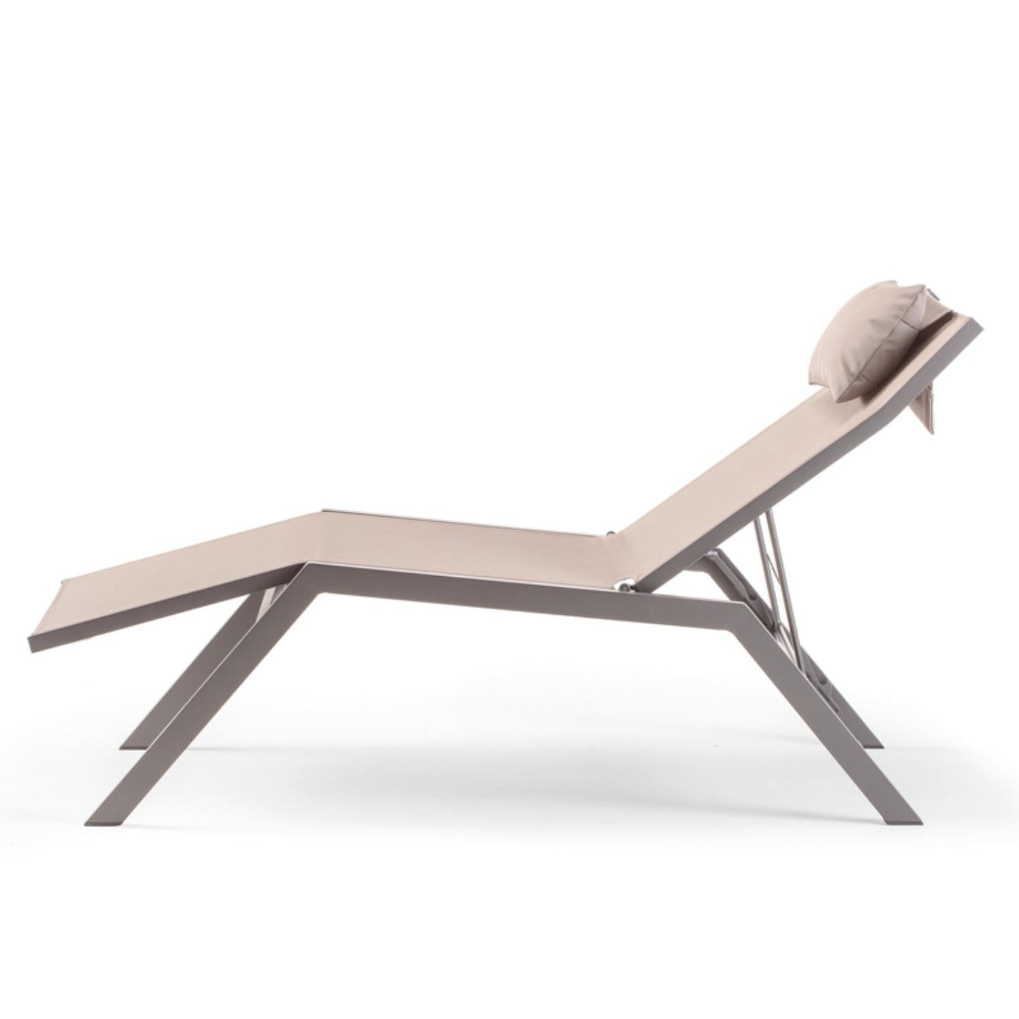 Acapulco Strobo Outdoor Sunbed - Aluminium Frame with Adjustable Back & Head Cushion