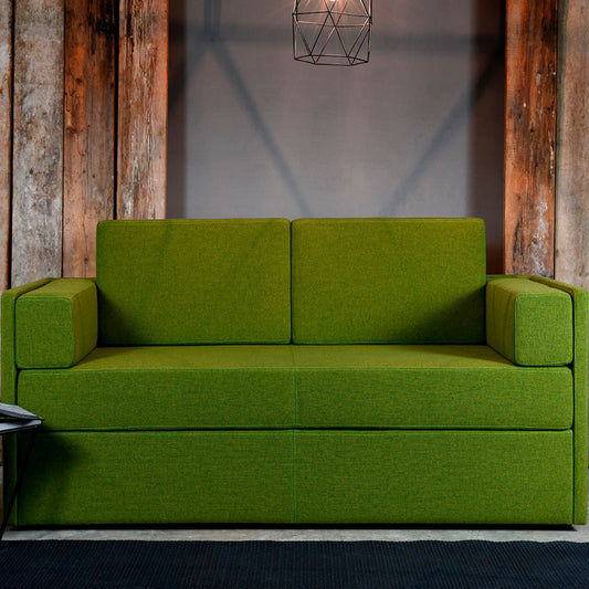 Adria 2-Seater Leather Sofa Bed by Domingo Salotti