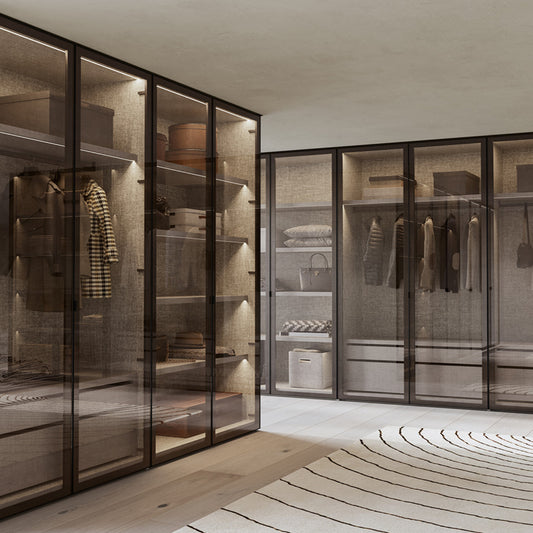 Casio Wardrobe with Glass Hinged Door