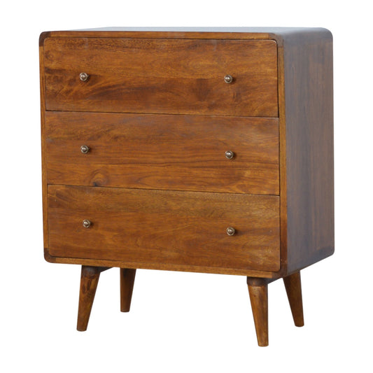 Curved Chestnut Chest by Artisan Furniture