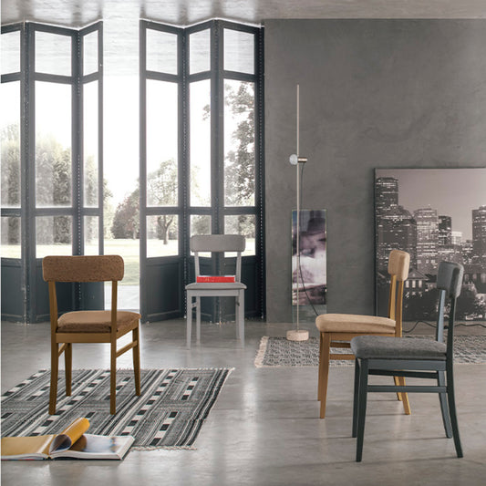 Domingo Wood and Fabric Chair