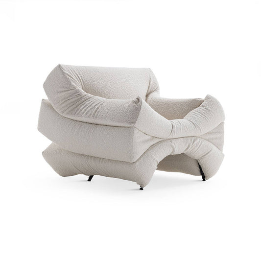 Mass Pressure Dressed Armchair with Plush Designer Lounge Chair