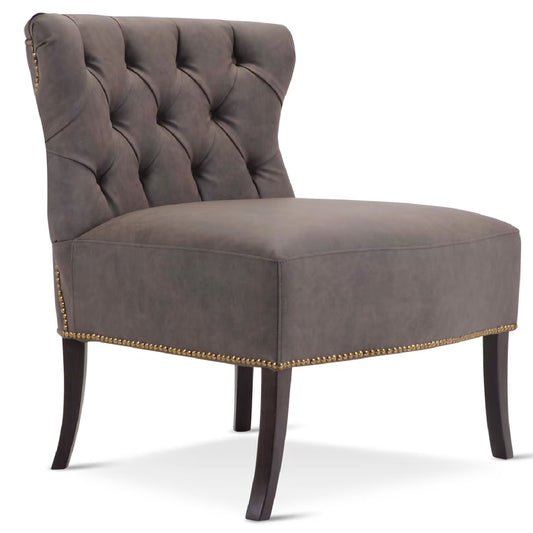 Mork Dark Grey Armchair by Domingo Salotti