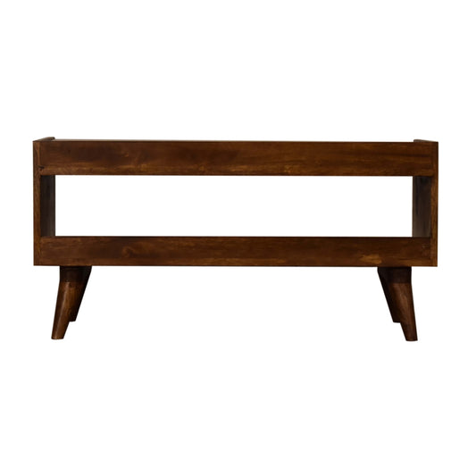 Mud Linen Nordic Wooden Storage Bench\