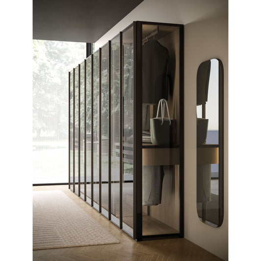 Night 15 Skeletro Wardrobe with Glass Doors