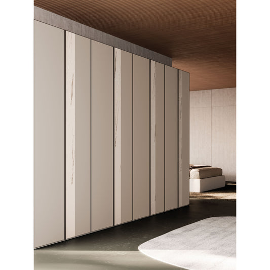 Night 18 Hinged Wardrobe with Noto Vertical Doors