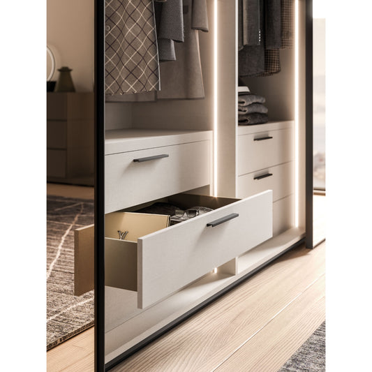 Night 30 Sliding Wardrobe with Febe and Frame Doors