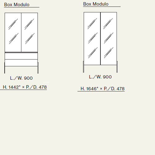 Glass Fold 03-23 Sideboard by Orme Design