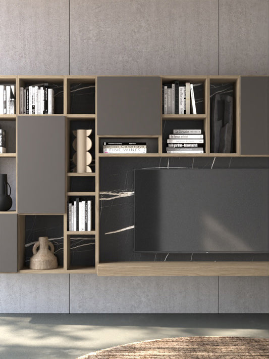Day 33-23 Logico Bookcase Wall Unit by Orme Design