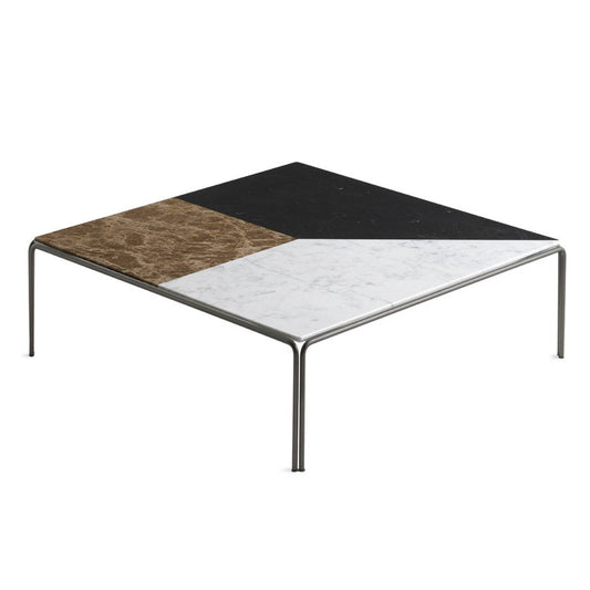 Ragtime Coffee Table – Italian Marble & Metal Minimalist Design