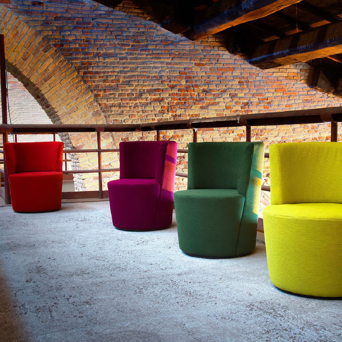 Ronda Green Armchair by Domingo Salotti