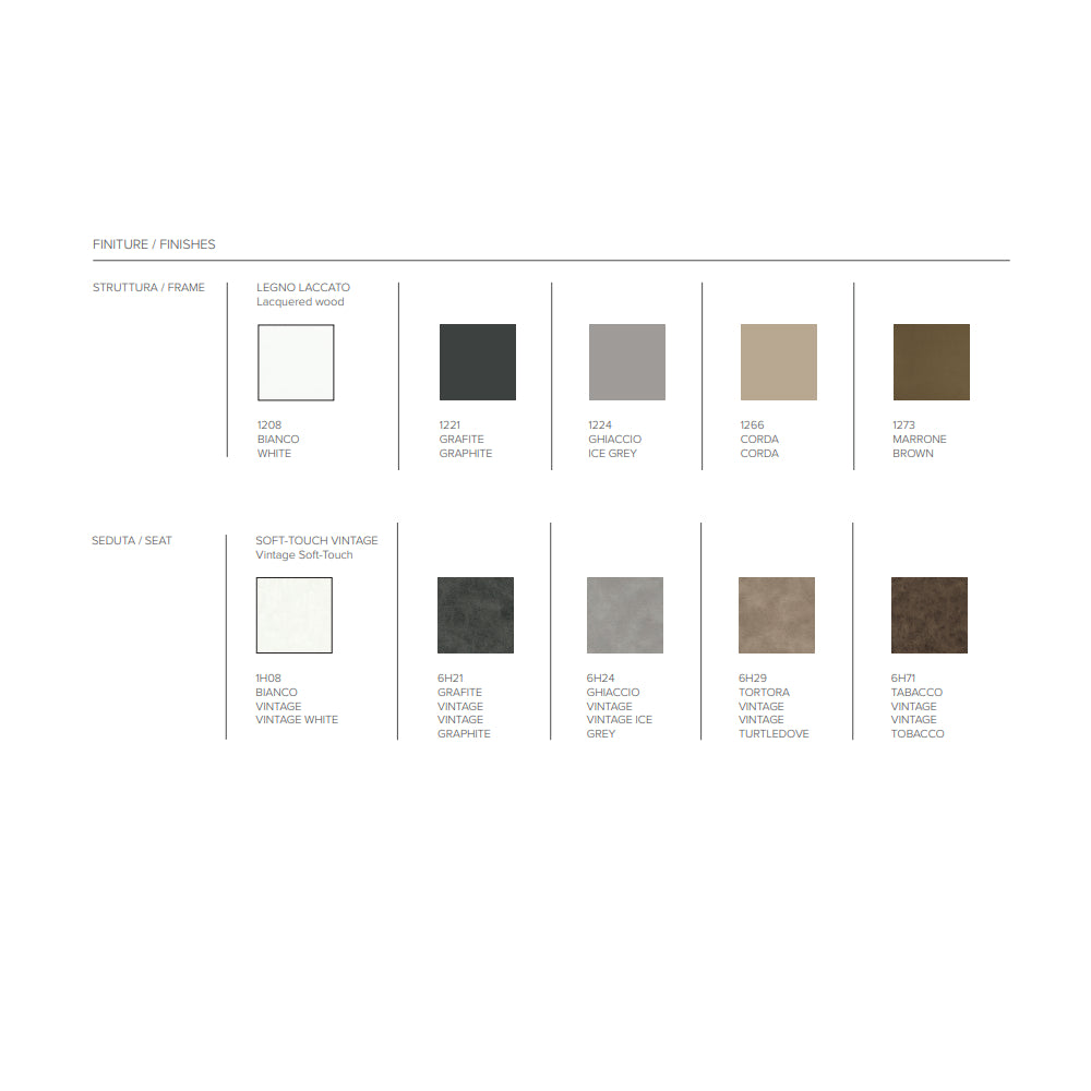 Salisburgo Chair with Wooden Frame