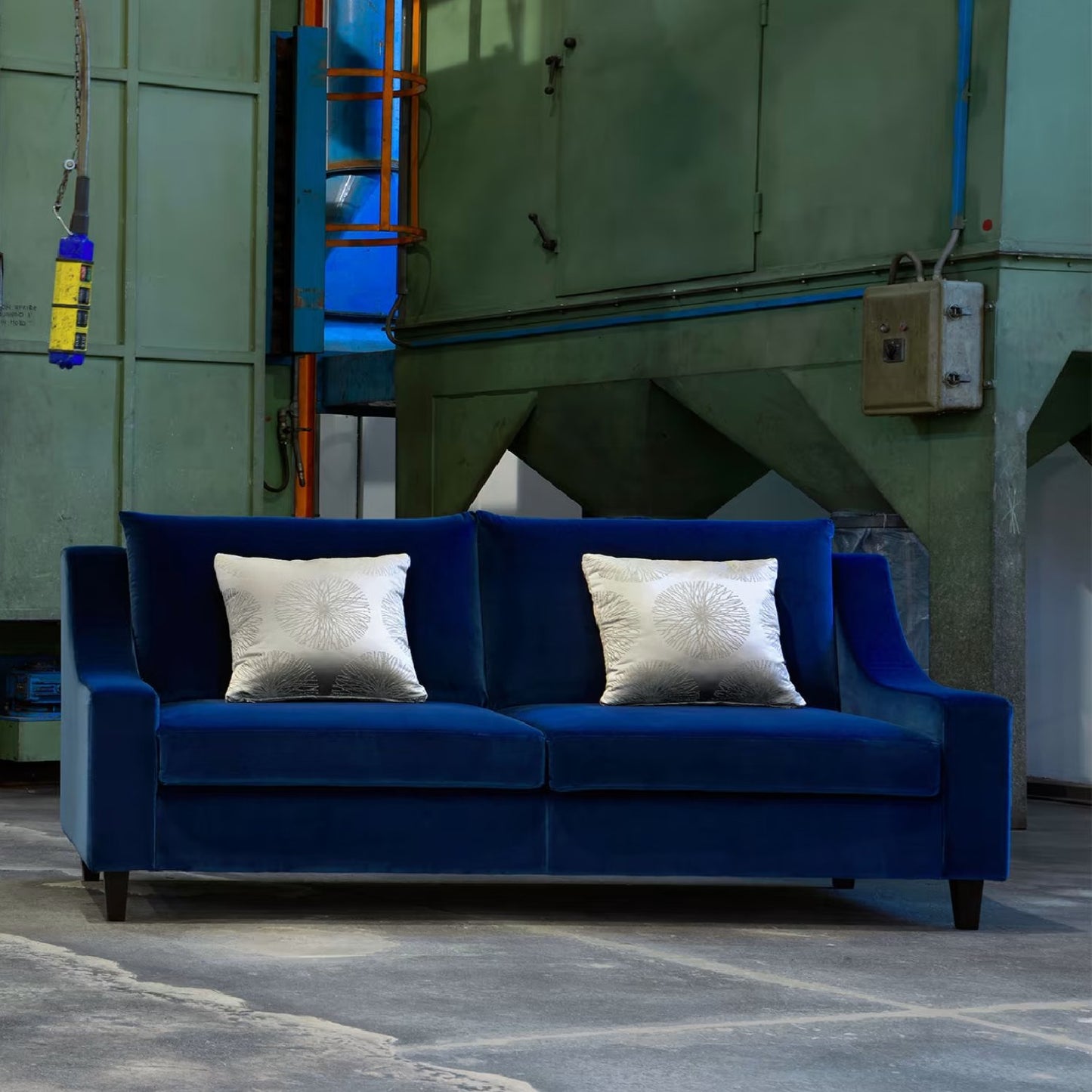 ST108 Cobalt Blue Sofa by Domingo Salotti