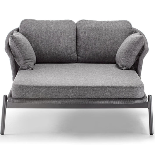 Tropea Outdoor Daybed – Aluminium Frame with Rope Detailing & Olefin Cushions