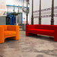 Tubby Orange Armchair by Domingo Salotti
