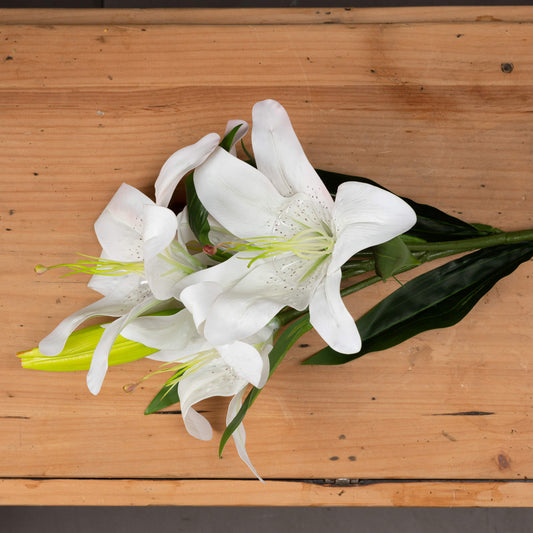 White Lily Artificial Flower