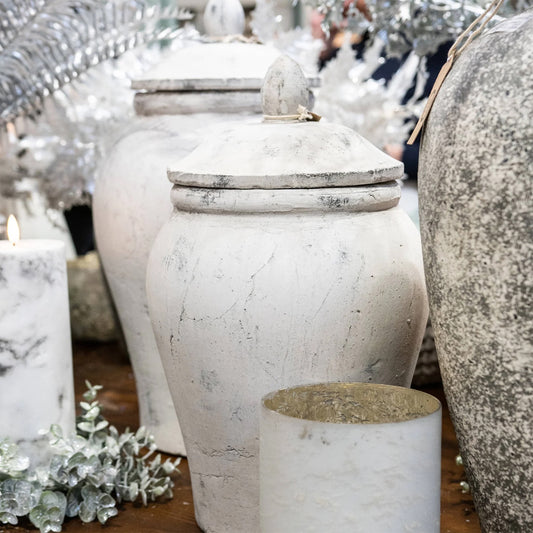 Bloomville Stone Ginger Jar by Hill Interiors