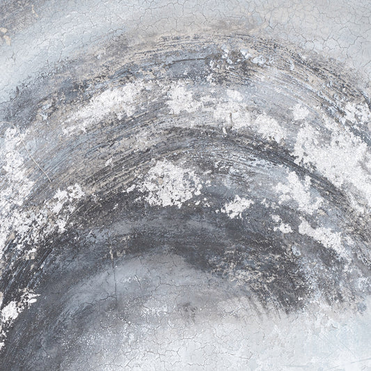 Sierra silver and grey hand painted canvas