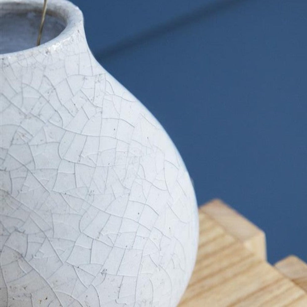 Ravello Crackle Glaze Bud Vase