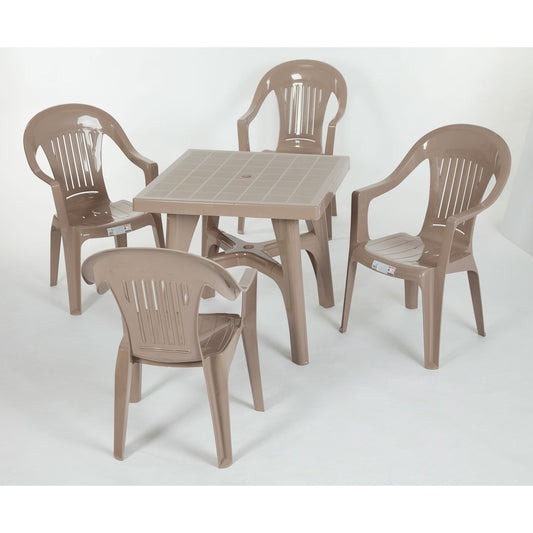 Elle 4 Seater Outdoor Resin Dining Set by Scab Design