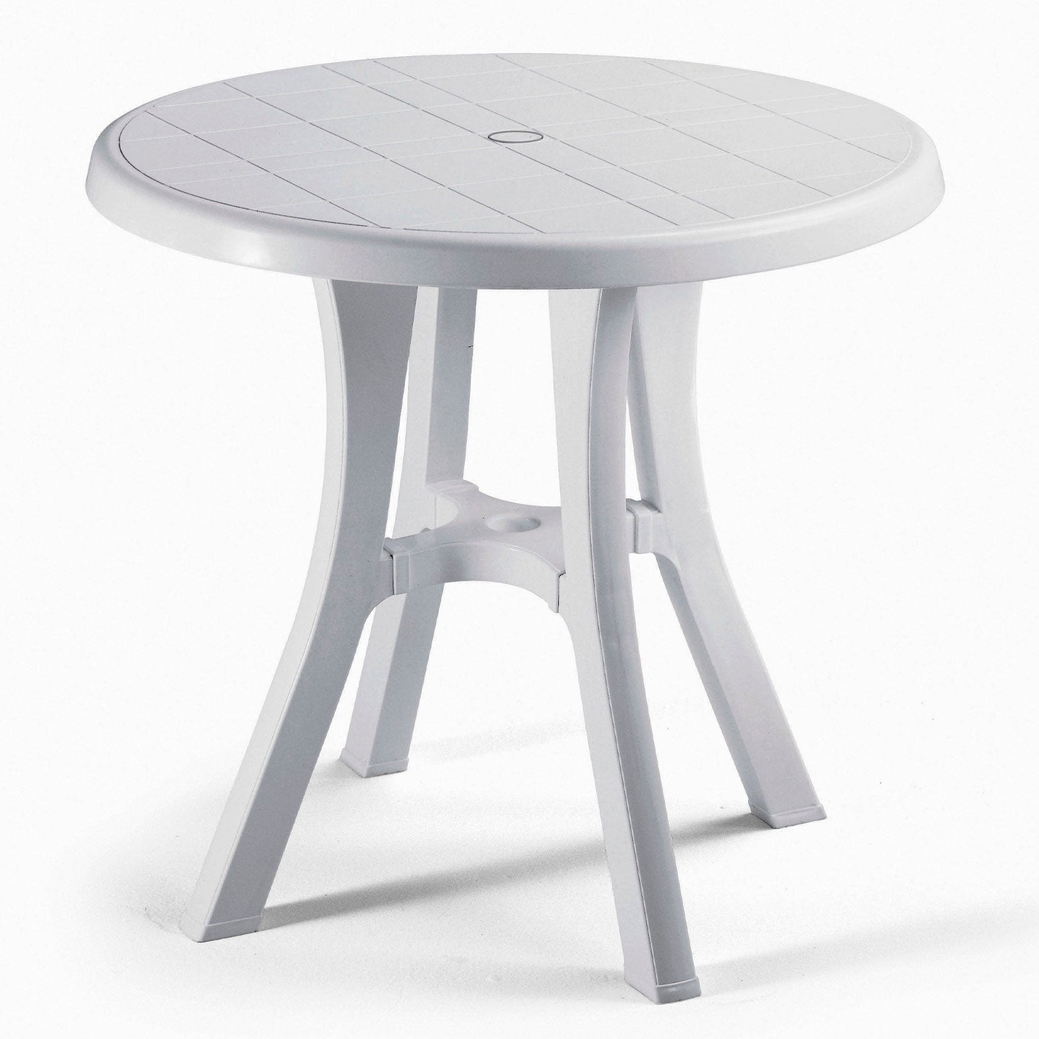 Outdoor white store bistro table